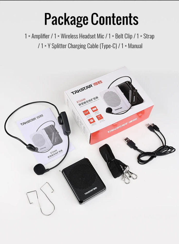 Nešiojama gido sistema Takstar E126W