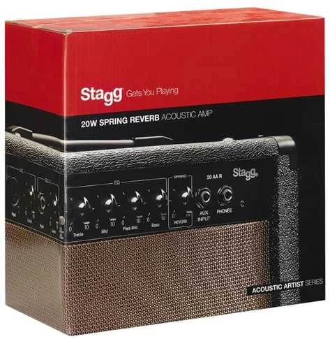 Stiprintuvas akustinei gitarai Stagg 20AADREU 20W