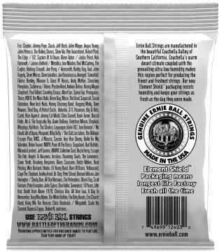 Stygos klasikinei gitarai Ernie Ball Ernesto Palla Clear & Sidabrinis P02403