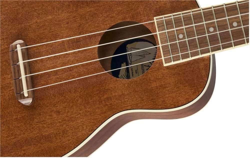 Ukulelės rinkinys Fender Seaside Soprano Uke Pack NAT WN