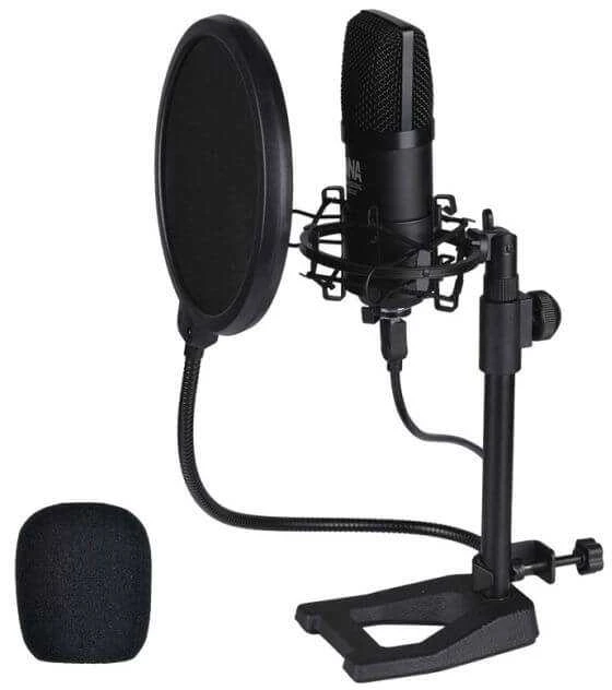 USB kondensatorinio mikrofono komplektas DNA PODCAST 700