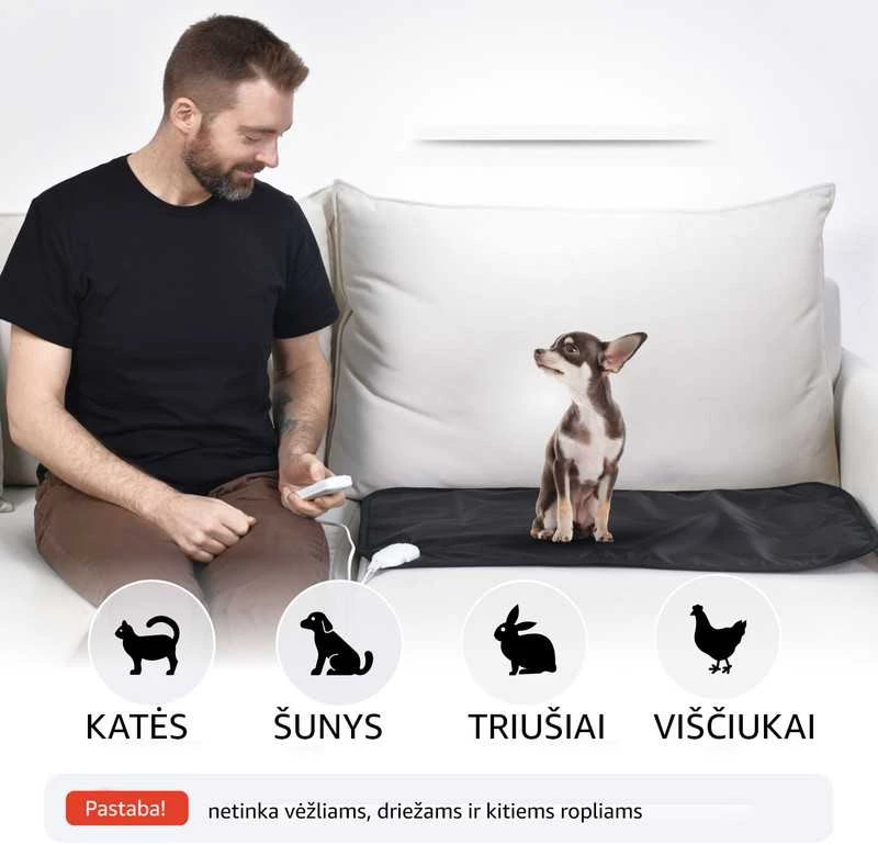 Ecosapiens Šildymo kilimėlis Mimi hot, katėms ir šunims, 50-80 cm, Universalus
