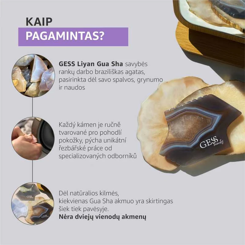 GESS LIYAN GUA SHA VEIDO PRIEMONĖ