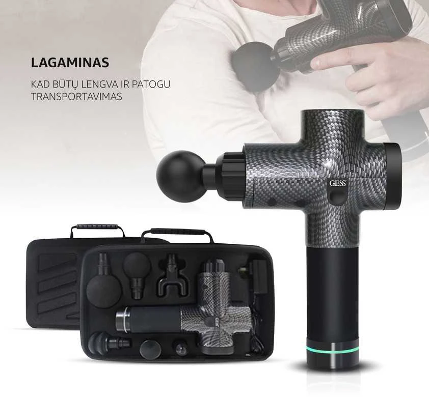 Smūginis masažuoklis Gess Revolver