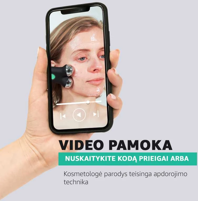 Veido masažuoklis Veido liftingo masažuoklis nuo raukšlių Gess Sfera, anti age