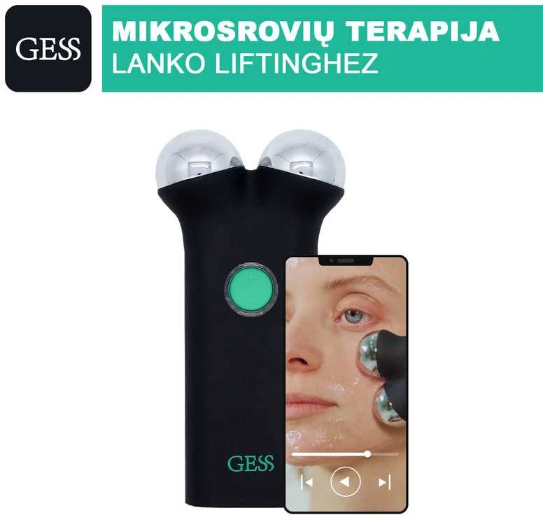 Veido masažuoklis Veido liftingo masažuoklis nuo raukšlių Gess Sfera, anti age