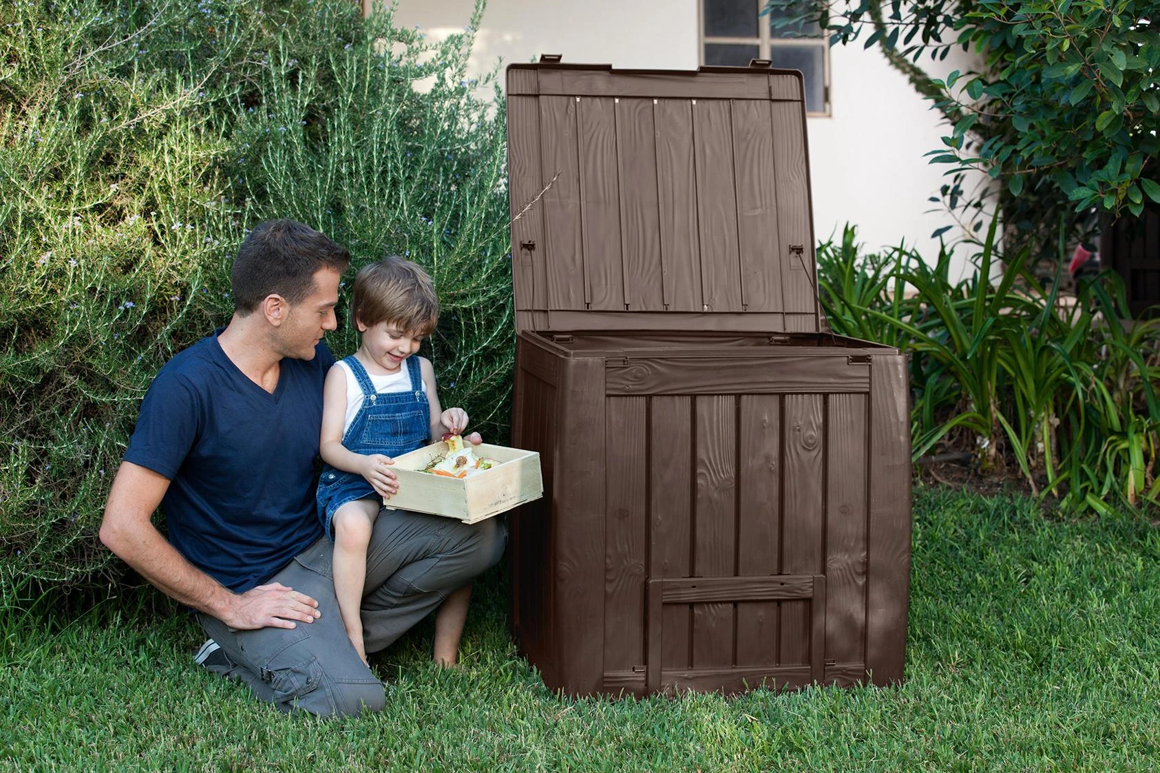 Keter Komposto dėžė DECO COMPOSTER su dugnu 340 L