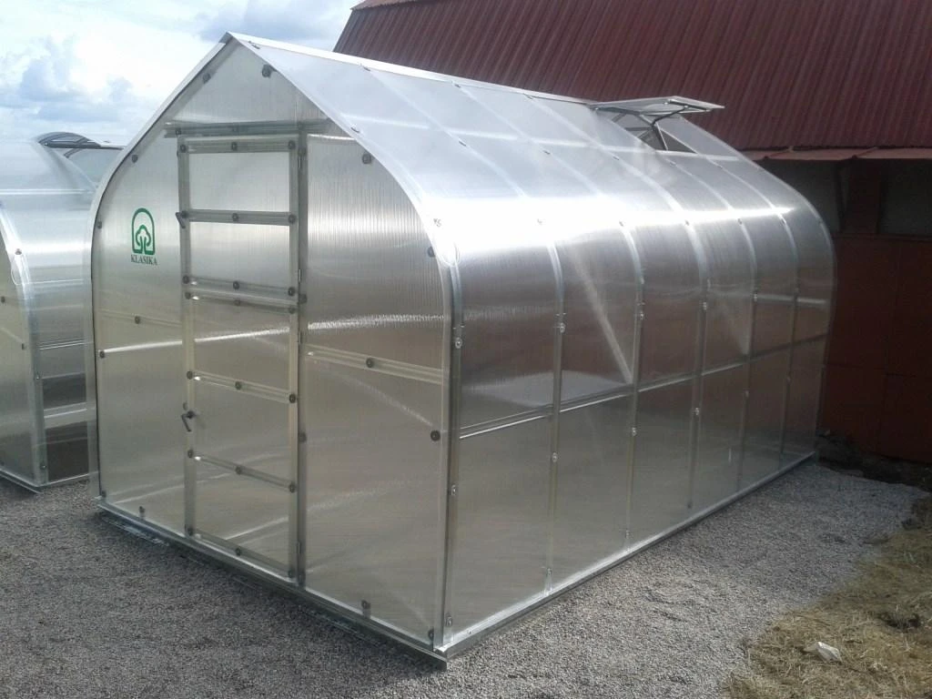 Meistro Kodas Šiltnamis STANDART*KLASIKA 10 m2/4 mm (2,5x4 m) 2 stoglangiai