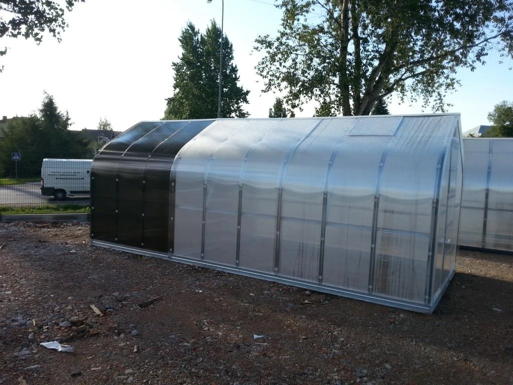 Meistro Kodas Šiltnamis STANDART*KLASIKA 15 m2/4 mm (2,5x6 m), 3 stoglangiai