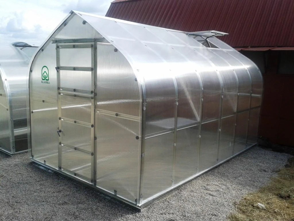 Meistro Kodas Šiltnamis STANDART*KLASIKA 15 m2/6mm. danga(2,5x6m), 3 stoglangiai