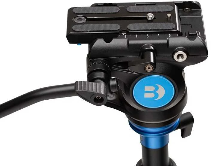 Vaizdo galva - Benro S4PRO Fluid Head 4kg talpa greito atleidimo plokštė