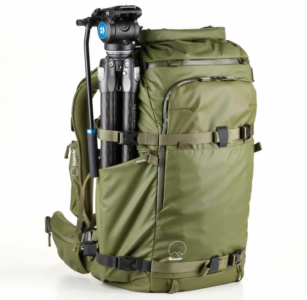 Kameros kuprinė - Shimoda Action X70 HD Starter Kit (Extra Large DV Core Unit v2, šalmų laikiklis, lietaus apsauga)
