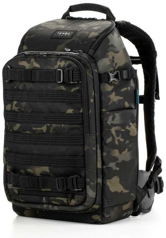 Kameros kuprinė - Tenba Axis v2 20L, talpina 1-2 kameras, 5-7 objektyvus, MultiCam Juodas