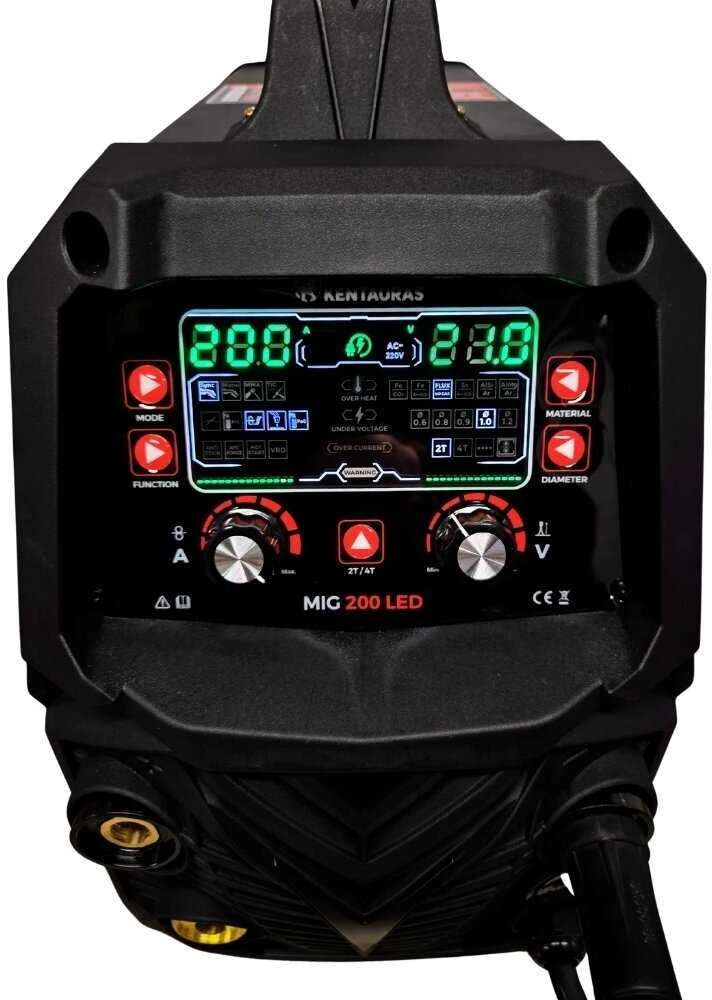Suvirinimo usautomatis Kentauras MIG 200LED 200A, 230V KOMPLEKTAS