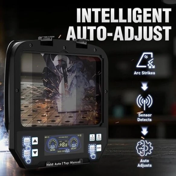 Suvirintojo skydelis Kentauras KN-11MAXC su lazeriniu OD8+ filtru