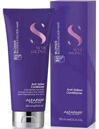 Alfaparf Milano Semi Di Lino Skirtas šviesiems plaukams and Sidabrinis kondicionierius 200ml