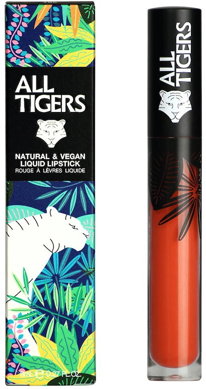 All Tigers Natural & Vegan Natural Matte Lūpų blizgis 785 Hear Me Roar, 8 ml