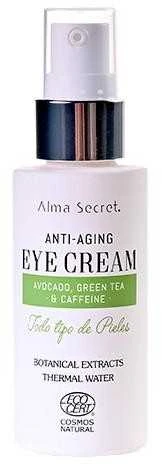 Alma Secret Akių kremas Antiedad Con Aguacate, Té Verde y Cafeína Botanica