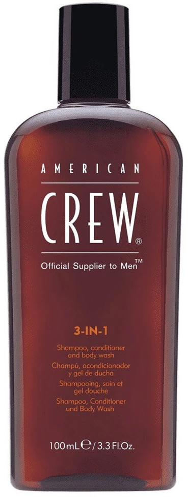 American Crew Classic Vegan Hair Šampūnas Conditioner & Dušo želė 3-In-1 For Moisturizing, 100 ml