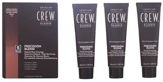 "American Crew Precision Blend 4 5 Medium Natural" 3 dalių rinkinys