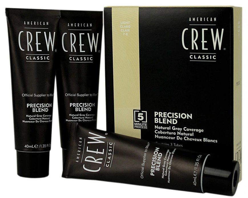 American Crew, Precision Blend, Semi-Permanent Hair Dye, 7-8 Light, 3x, 40 ml