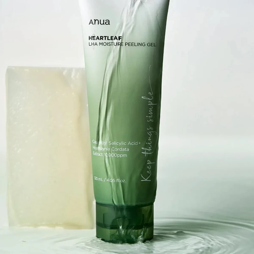 Anua Heartleaf LHA Moisture Peeling Gel Šveičiamasis veido gelis, 120 ml