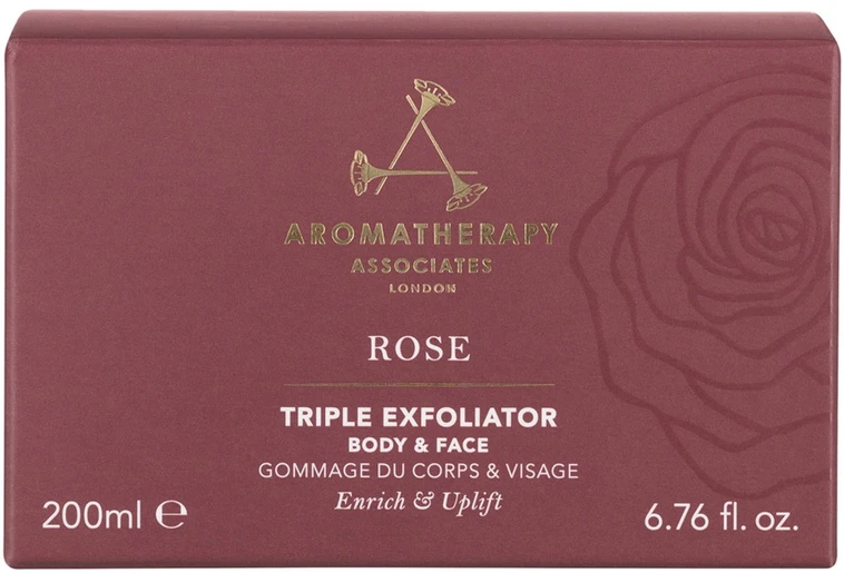 „Aromatherapy Associates London Retail Rose“ trigubas šveitiklis, 200 ml