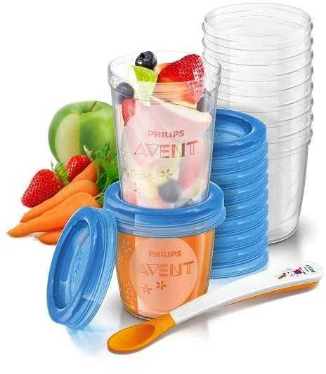 Philips Avent Baby Storage Container Set puodeliai maistui laikyti