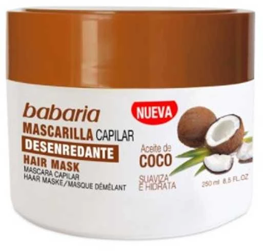 Babaria Coconut Moisturizing Mask maitinamoji plaukų kaukė, 400 ml