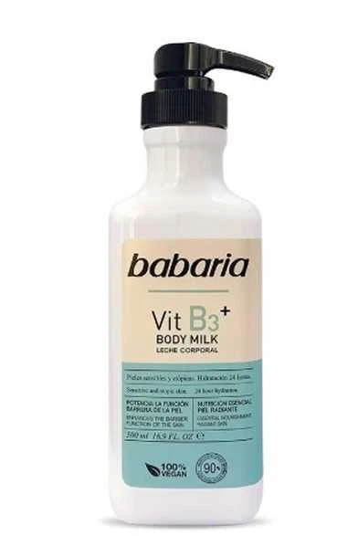 "Babaria" vitaminai B3 kūno pienelis 500ml