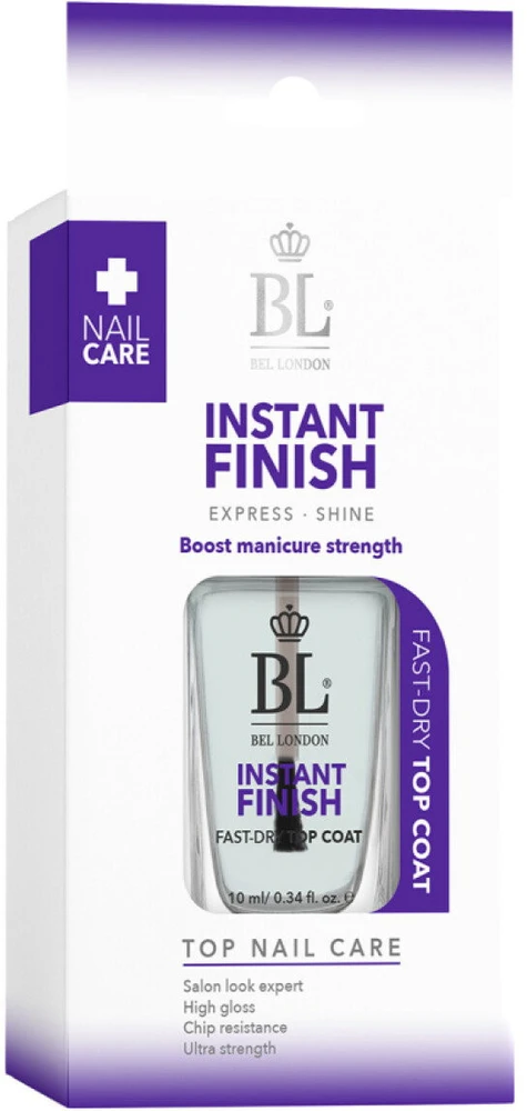 Bel London Instant Finish Top Coat Nagų lakas, 10 ml