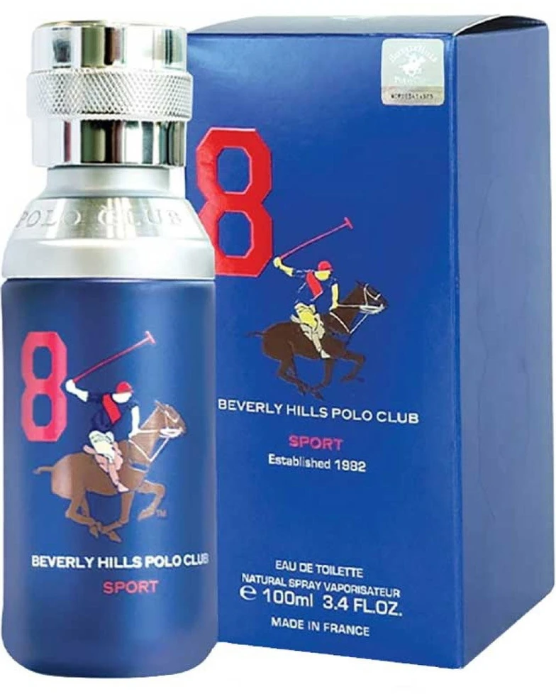 Beverly Hills Polo Club 8 Sport EDT tualetinis vanduo vyrams, 100 ml