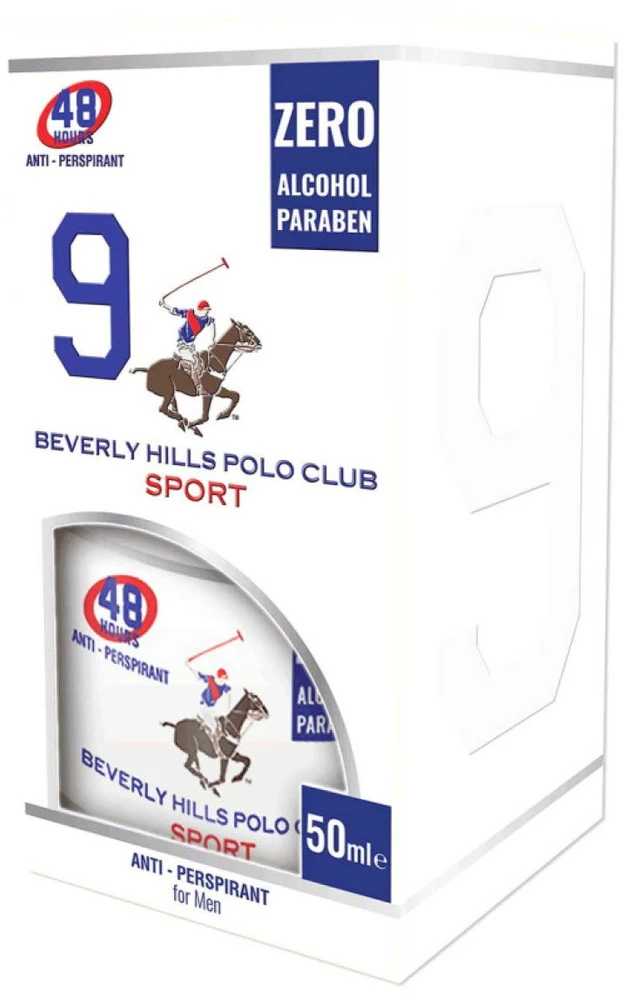 Beverly Hills Polo Club 1982 - Sport 9 Anti-Perspirant Dezodorantas Purškiklis For Men, 50 ml