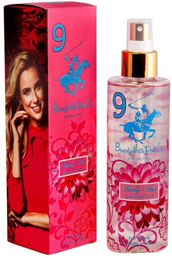 Beverly Hills Polo Club 9 putojančio gėlių aromato kvepalai, 200 ml