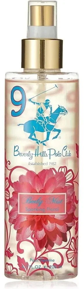 Beverly Hills Polo Club 9 putojančio gėlių aromato kvepalai, 200 ml