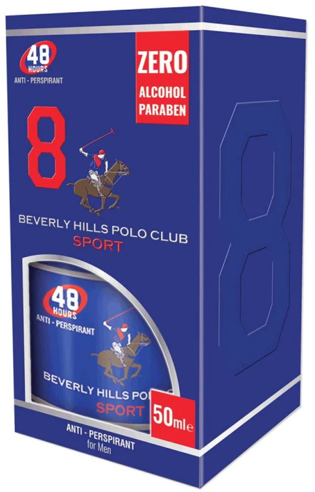BEVERLY HILLS Polo Club 8 Antiperspirant roll-on vyrams 50 ml