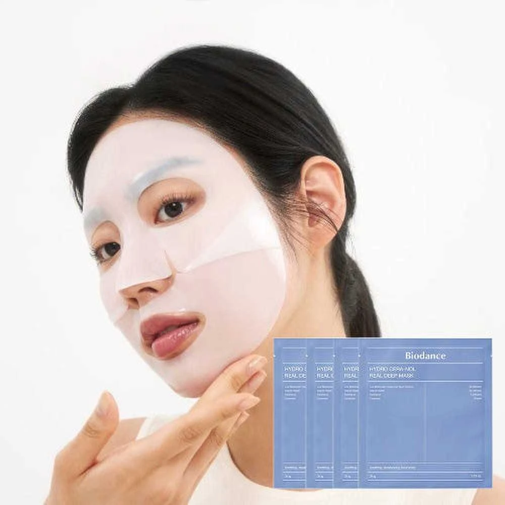 Biodance Hydro Cera-Nol Real Deep Mask hidrogelinė veido kaukė, 4 x 34 g