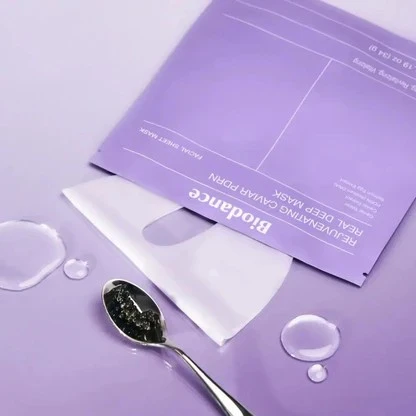 Intensyviai atstatanti veido kaukė Biodance Rejuvenating Caviar PDRN Real Deep Mask, 1 vnt.