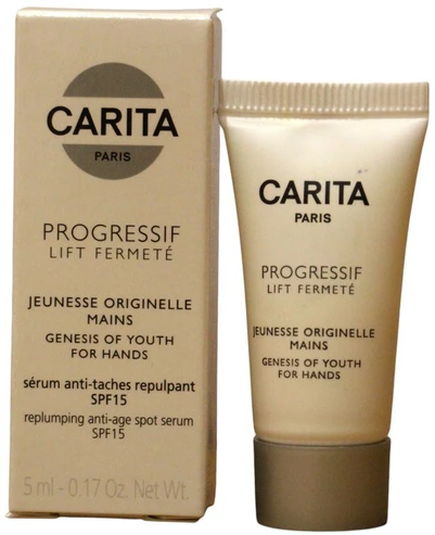 Carita Paris, „Progressif Lift Fermete“, albicijos ekstraktas, maitinamasis, dieninis, serumas rankoms, SPF 15, 5 ml *Mėginys