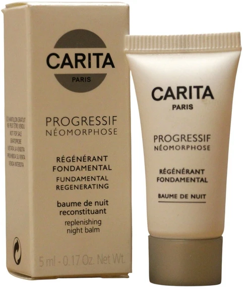 Carita Paris, Progressif Neomorphose Clarte Fondamentale, hialurono rūgštis, maitinamasis, naktinis balzamas, veidui - akims, 5 ml *Mėginys