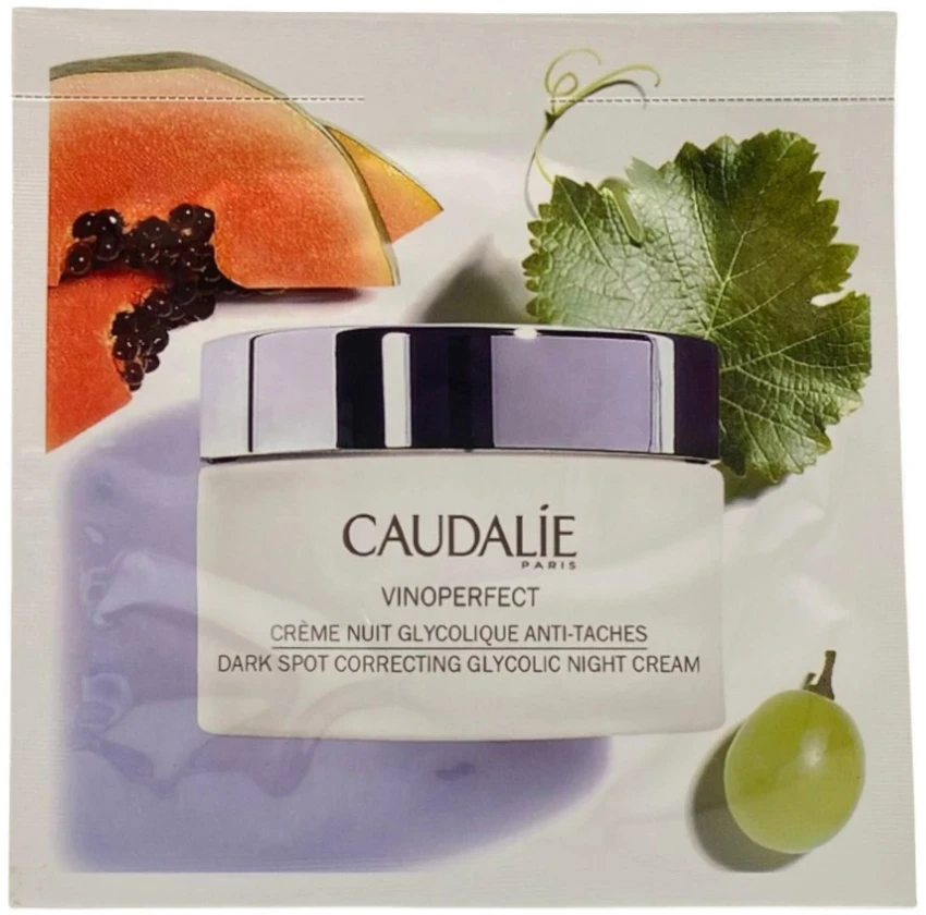 Caudalie, Vinoperfect, natūralus, nuo spuogų, naktinis, kreminis, veidui, 2 ml *mėginėlis