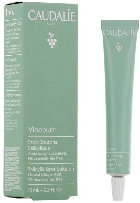 "Caudalie Vinopure" salicilo rūgšties kremas nuo spuogų 15ml