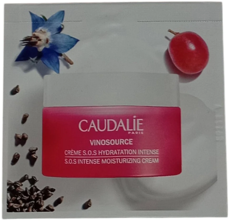Caudalie, Vinosource, Veganiškas, Drėkinamasis, Dieninis - Naktinis, Kreminis, Veidui, 2 ml *Mėginys