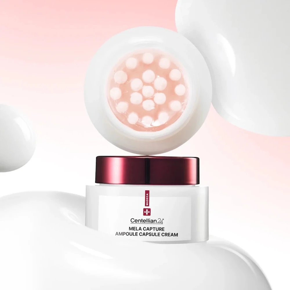Centellian24 Madeca Mela Capture Ampoule Capsule Kreminis drėkinamasis ir skaistinamasis veido kremas, 55 ml