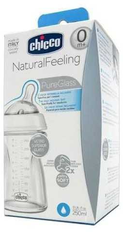 Chicco Natural Feeling Crystal T silikoninis buteliukas 250ml