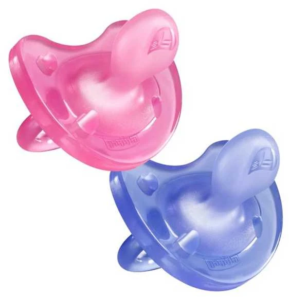 Chicco Physio Soft Pacifier Rožinė kūdikių žindukai 12m+ 2 vnt