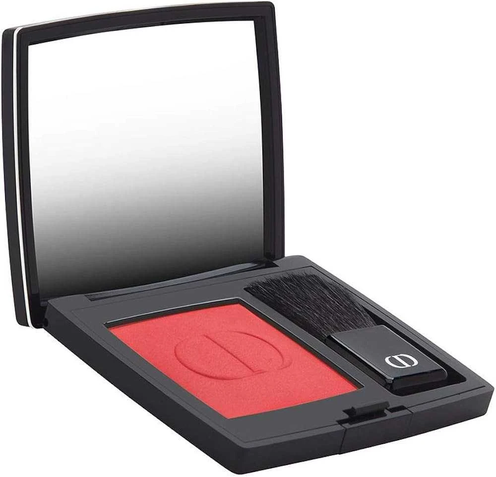 Christian Dior Rouge Satin Finish skaistalų kompaktinė pudra 999 Raudona 6.7 g
