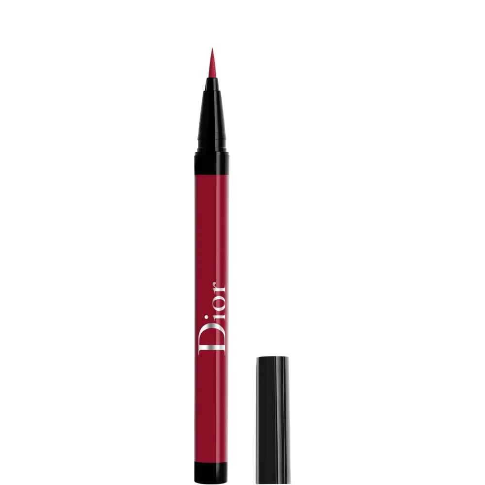 Christian Dior Diorshow On Stage Atsparus vandeniui Ultra-Flexible Felt Tip Intense Color Liquid Akių apvadas 771 Matte Burgundy 0.55 ml