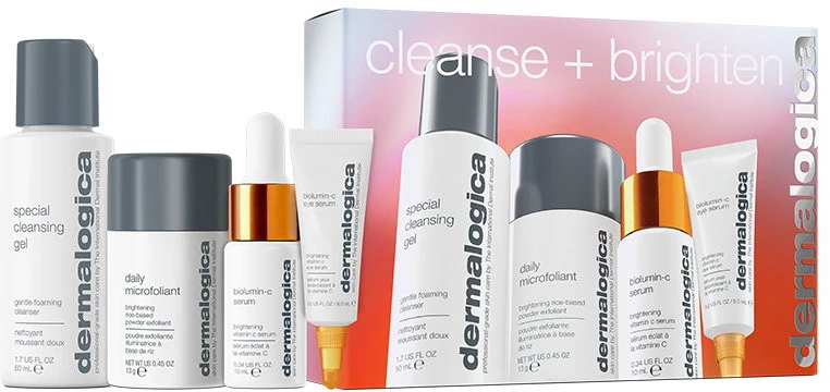 Cleanse + Brighten rinkinys Dermalogica: Special, valomasis gelis, veidui, 50 ml + Daily Microfoliant, šveičiamieji milteliai