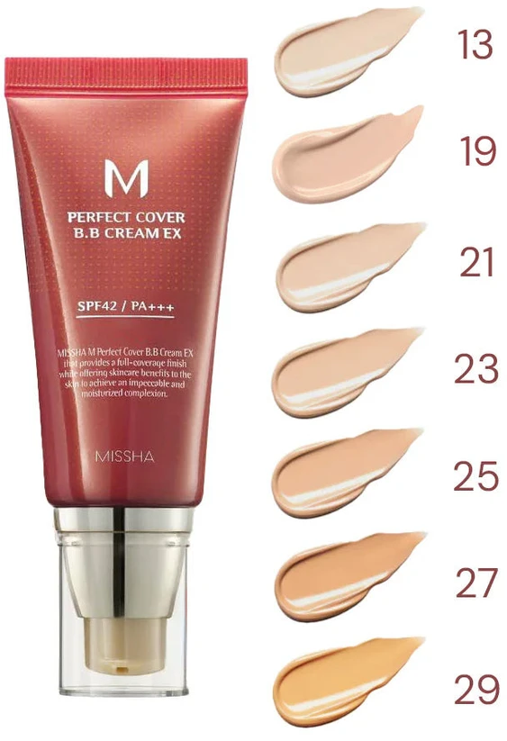 Missha M Perfect Cover BB kremas SPF 42 PA+++ Nr.23 Natural Beige, 50 ml
